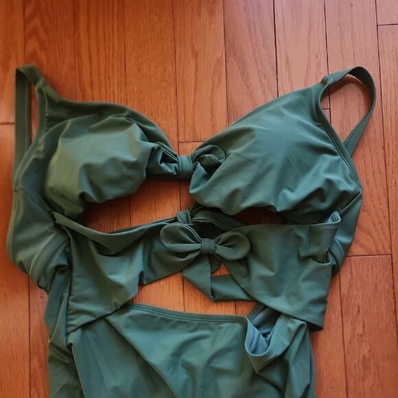 Adore Me Sage Green Swimwear- Women's 2X - Picture 5 of 5